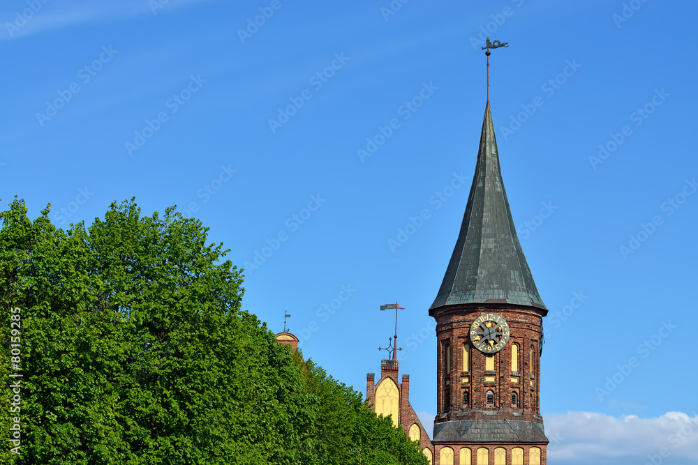 Konigsberg Cathedral, symbol of Kaliningrad. Russia