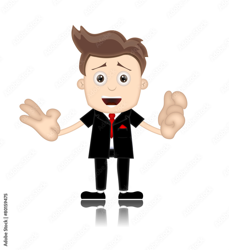 Ben Boy Friendly Business Man Manager Boss Cartoon Illustration Ben Boy Friendly Business Man Manager Boss Cartoon Illustration