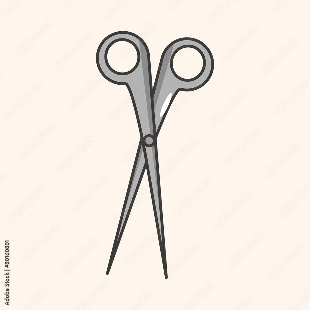 Medical Scissors theme elements Medical Scissors theme elements