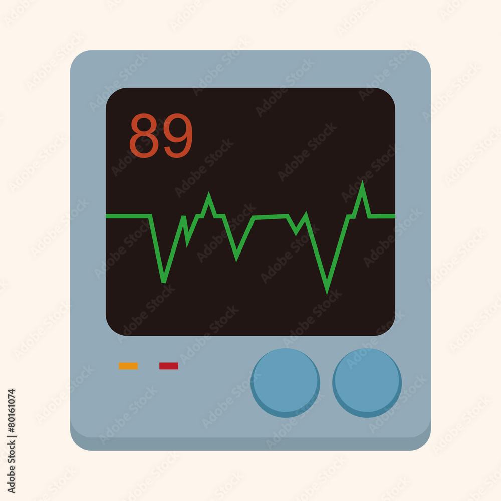 ECG theme elements ECG theme elements