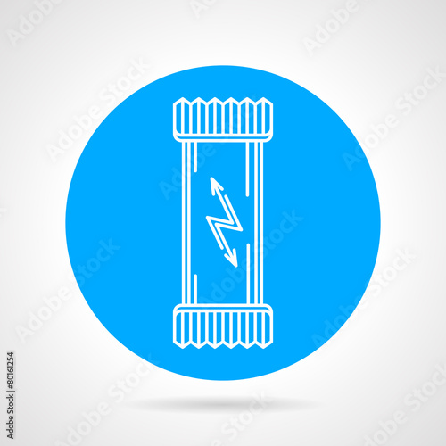 Protein bar flat round vector icon