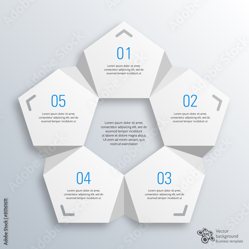 Infographics Vector Background #5-Sep Process photo