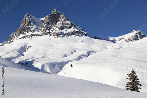 Wallpaper Mural Austrian Alps, mountain range covered in the snow, winter Torontodigital.ca