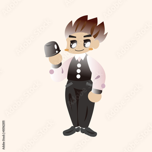 casino game dealer theme elements