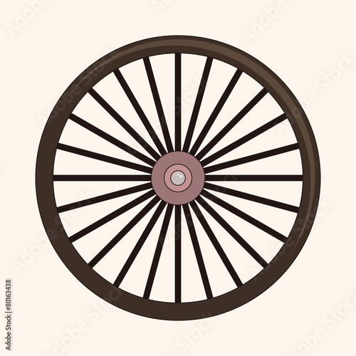 Bicycles equipment theme elements