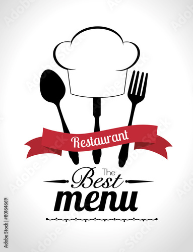 Restaurant design, vector illustration.