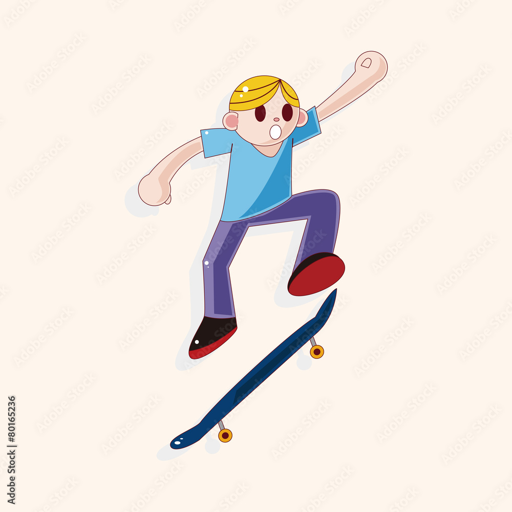 Obraz premium Extreme Sports theme elements