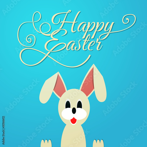 Happy Easter Typographical Background