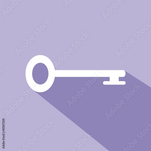 Icono llave antigua morado sombra
