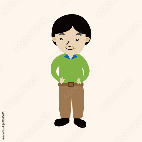 family boy character theme elements