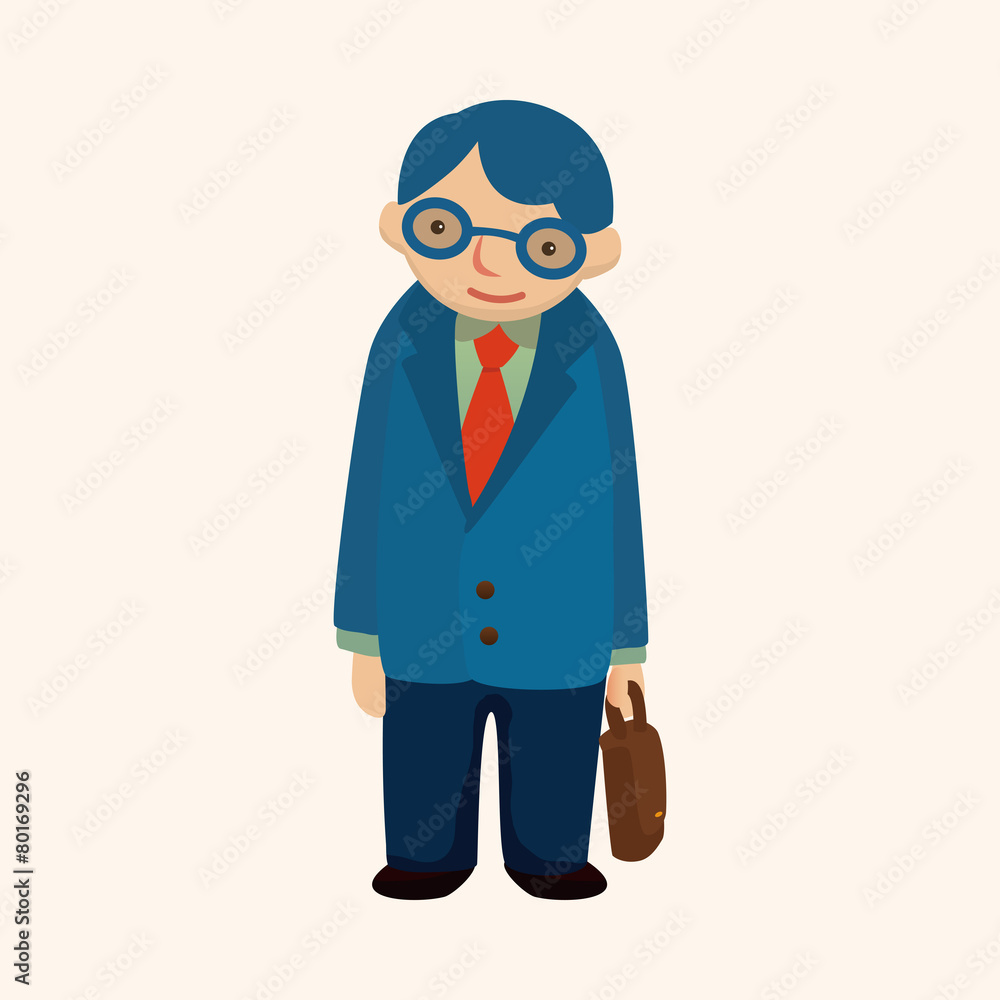 Office workers theme elements Office workers theme elements