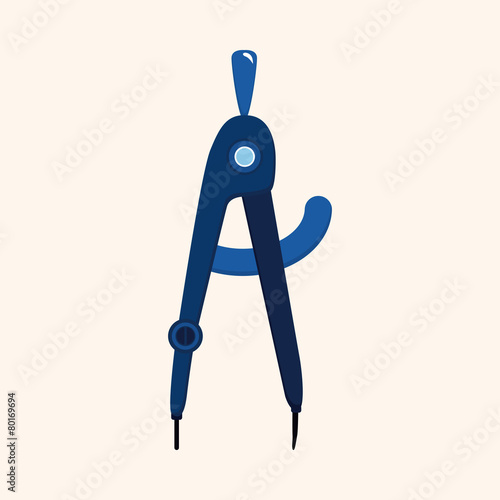 Stationery compasses theme elements
