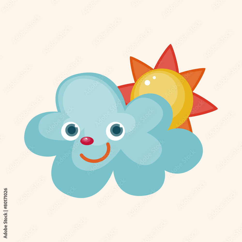 weather cloudy day theme elements weather cloudy day theme elements