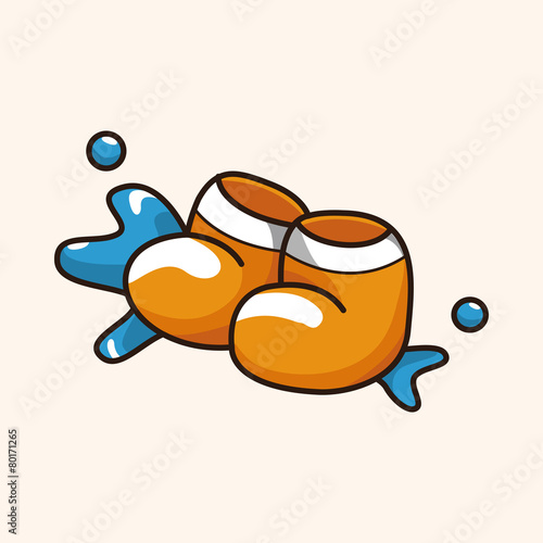 rainy boots theme elements