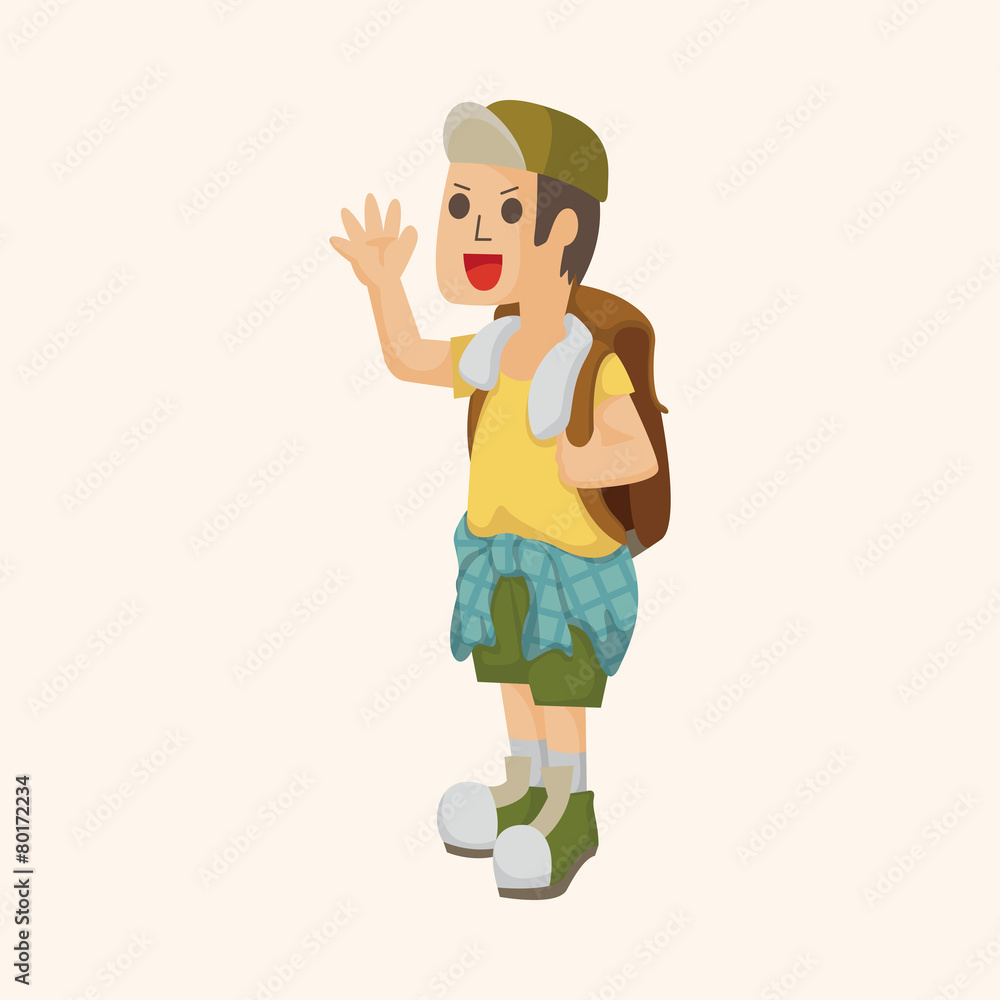 boy character theme elements boy character theme elements
