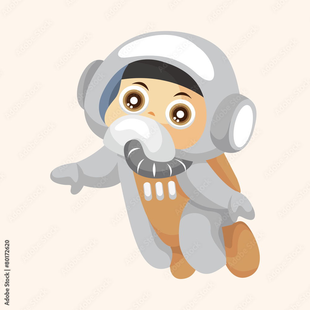 Space astronaut theme elements Space astronaut theme elements