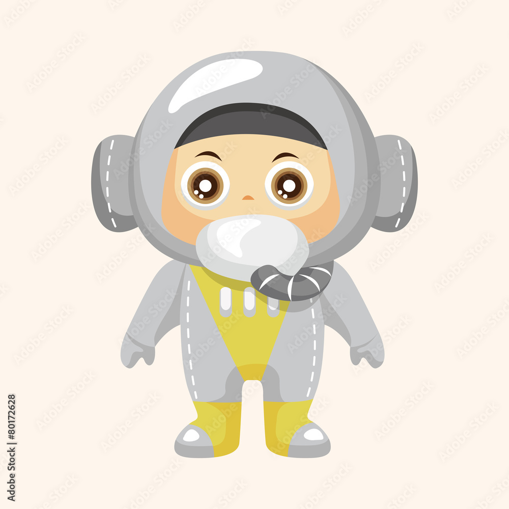Obraz premium Space astronaut theme elements