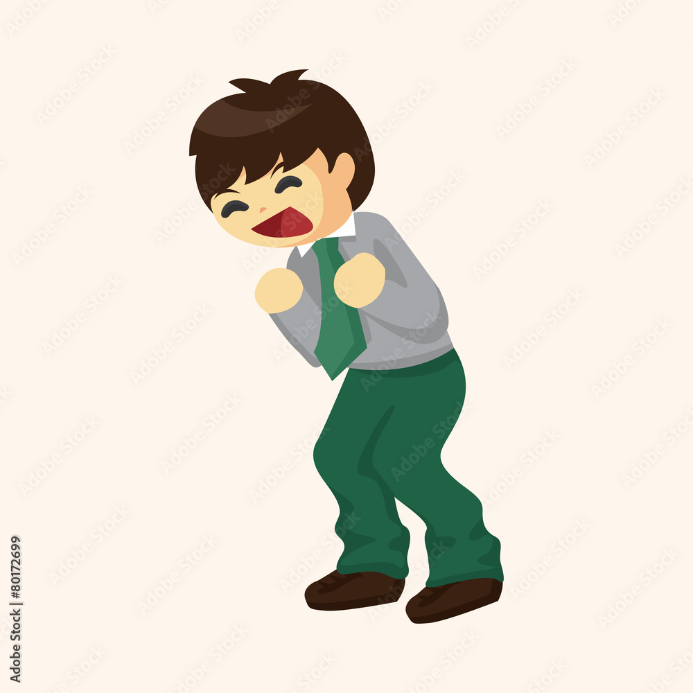 Office workers theme elements