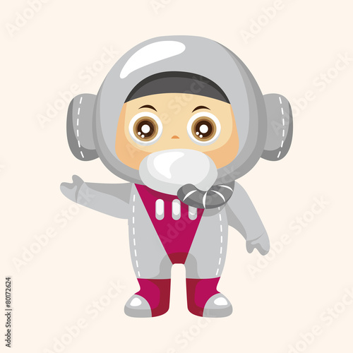 Space astronaut theme elements