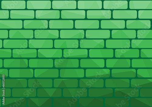 Polygon brick green