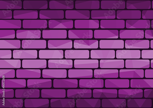 Polygon brick purple