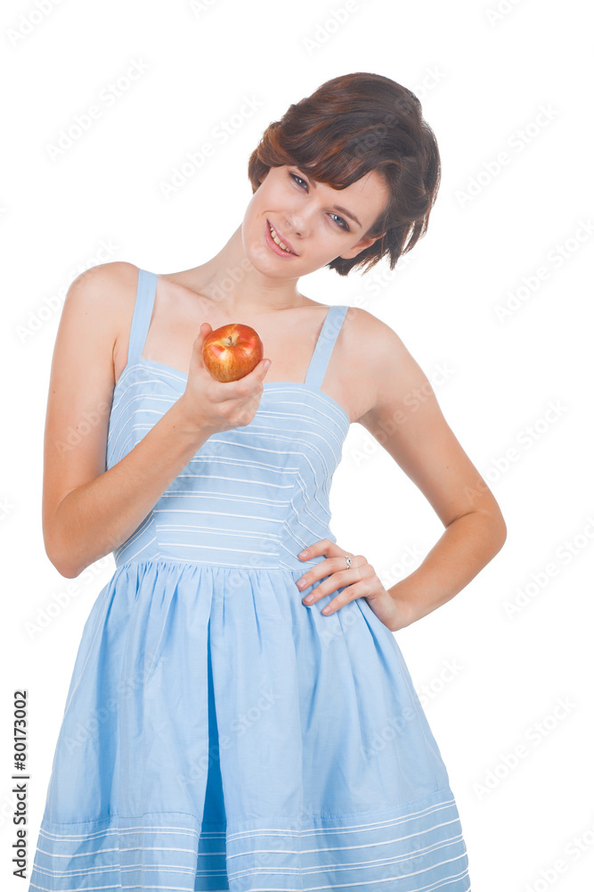 Woman with apple Woman with apple