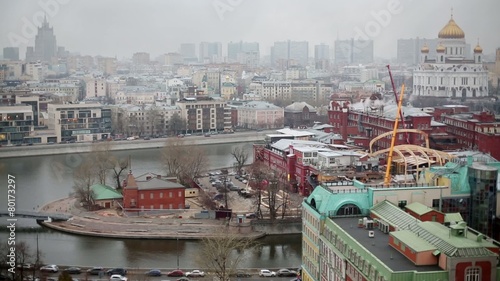 Cityscape island Baltchug with Ministry of Foreign Affairs