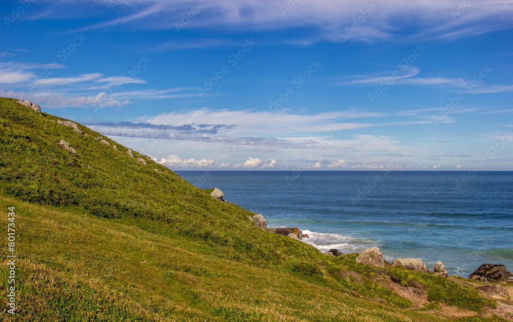Fototapeta premium Céu, terra e mar