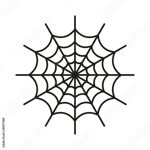 The spiderweb icon. Web symbol. Flat