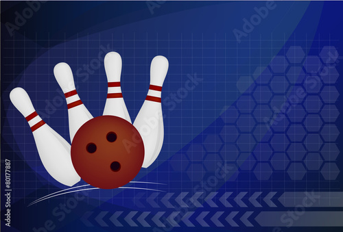 bowling sport design element