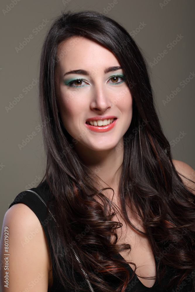 Fashion portrait of beautiful young woman Fashion portrait of beautiful young woman