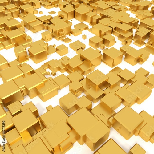3d gold background