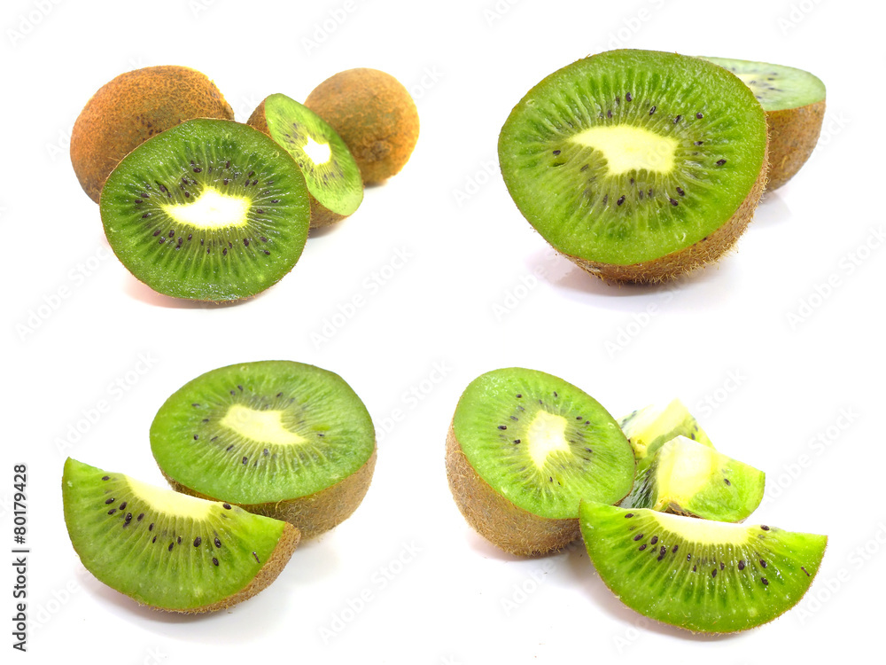 kiwi fruit isolated on white background kiwi fruit isolated on white background