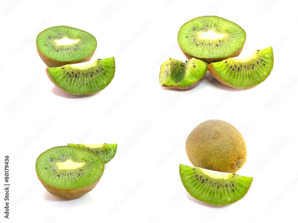 Fototapeta premium kiwi fruit isolated on white background