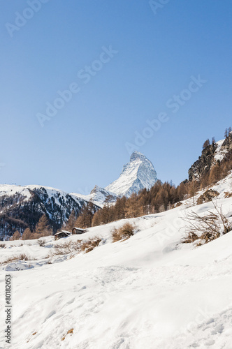 Zermatt, Wallsier Alpen, Wintersaison, Furi, Winter, Schweiz