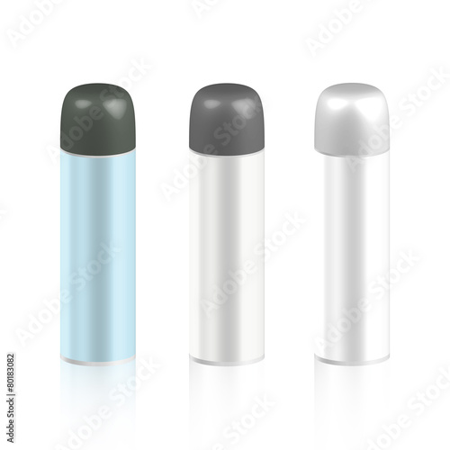 Cosmetic bottles for foam or hair spray