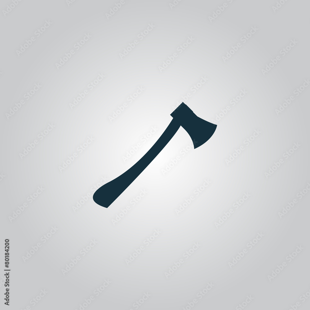 The ax icon. Axe symbol. Flat Vector illustration The ax icon. Axe symbol. Flat Vector illustration