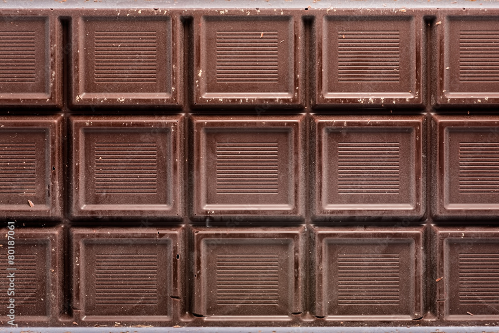 Naklejka premium Dark chocolate bar