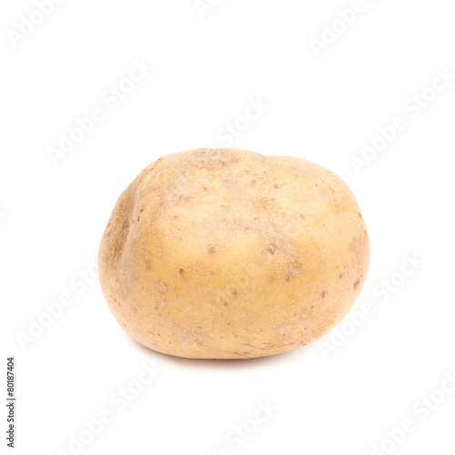 Brown potato isolated