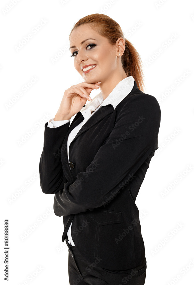 Closeup portrait of businesswoman