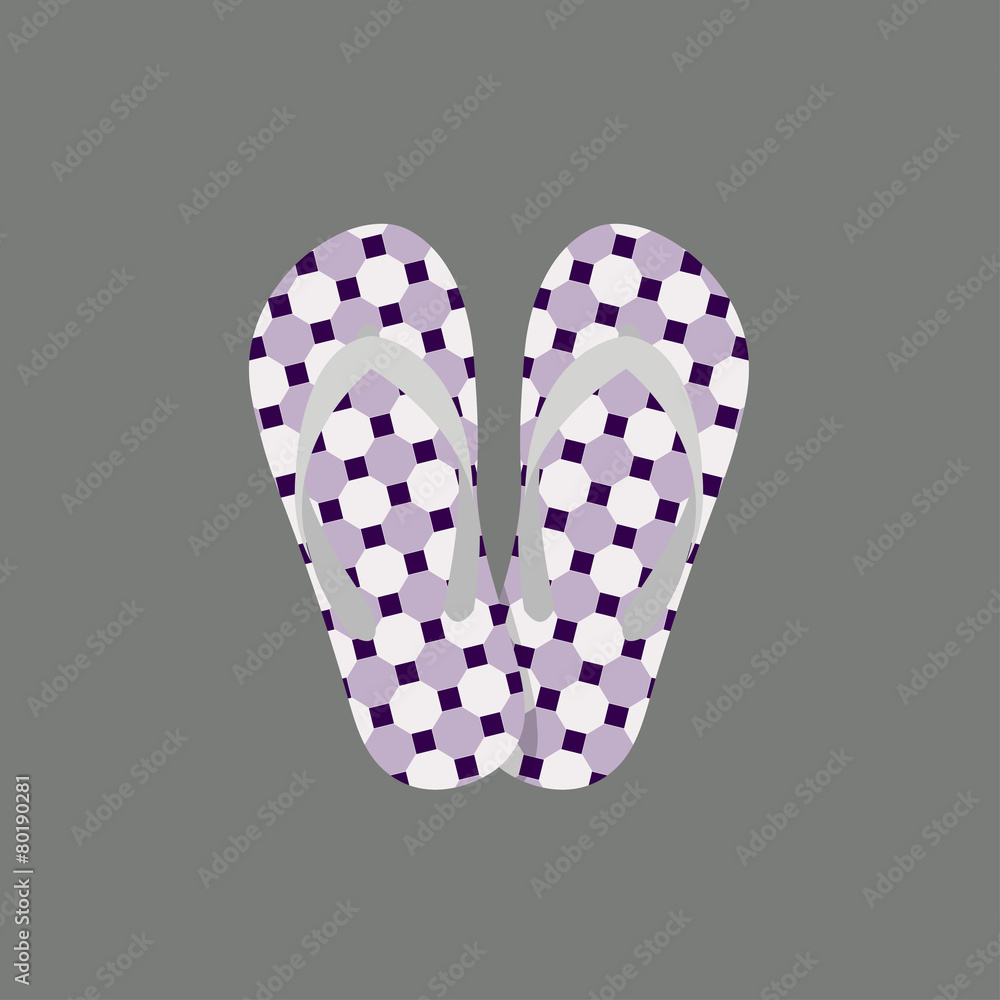 vector  of slippers