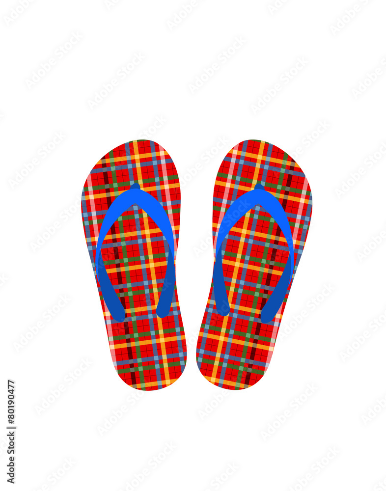 vector  of slippers