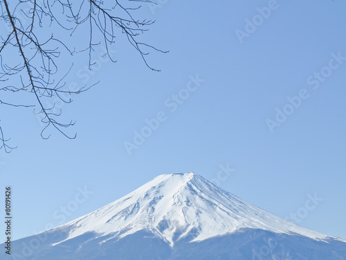 Mount Fuji with snow-covered, Yamanashi, Japan