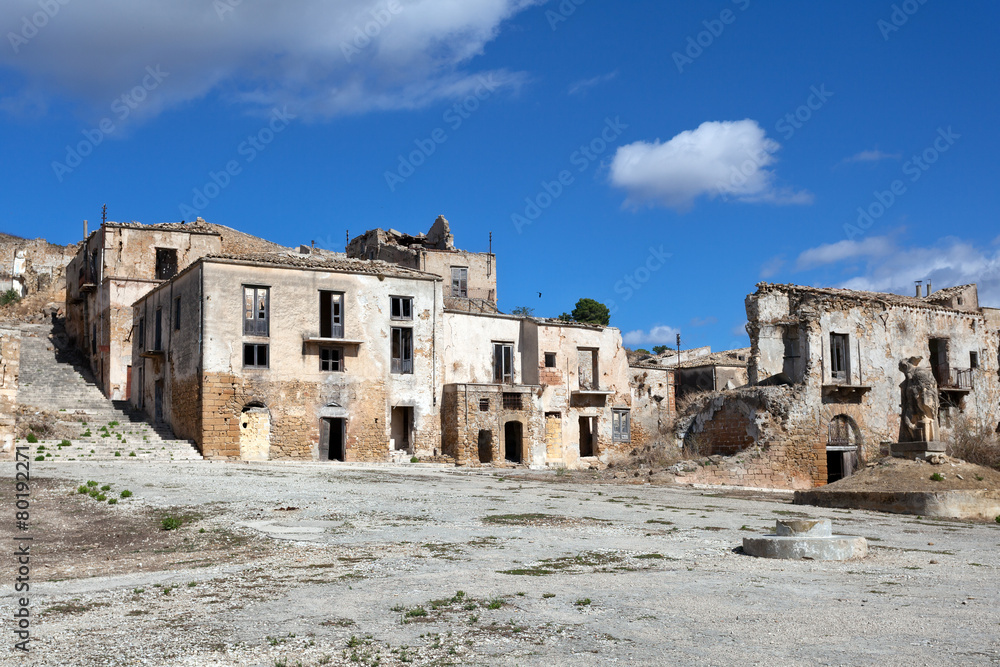 Poggioreale, ghost town in Sicily