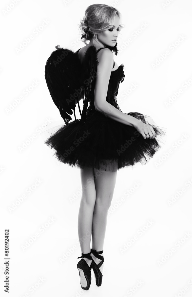 sexy ballerina dancer girl in luxurious dancing clothes Stock Photo | Adobe  Stock