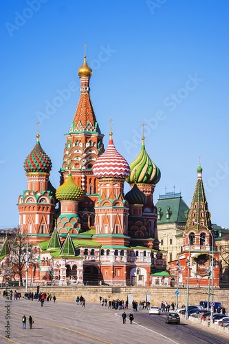 St. Basil's Cathedral in Moscow (view from Vasilevsky descent)