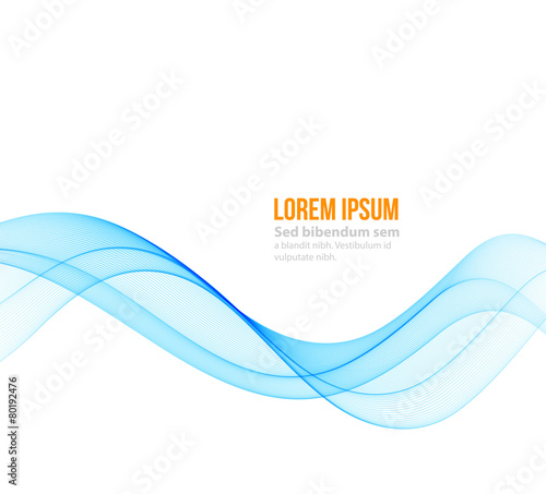 Abstract curved lines background. Template brochure design