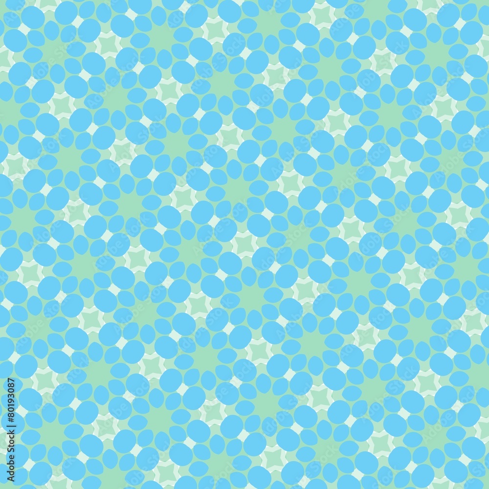 pattern illustration of abstract flowers