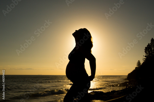 Pregnant Mother Silhouette © ozphotoguy