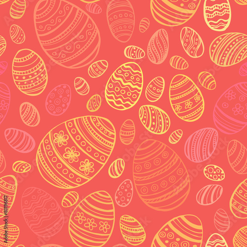 Easter Egg. Vector seamless pattern